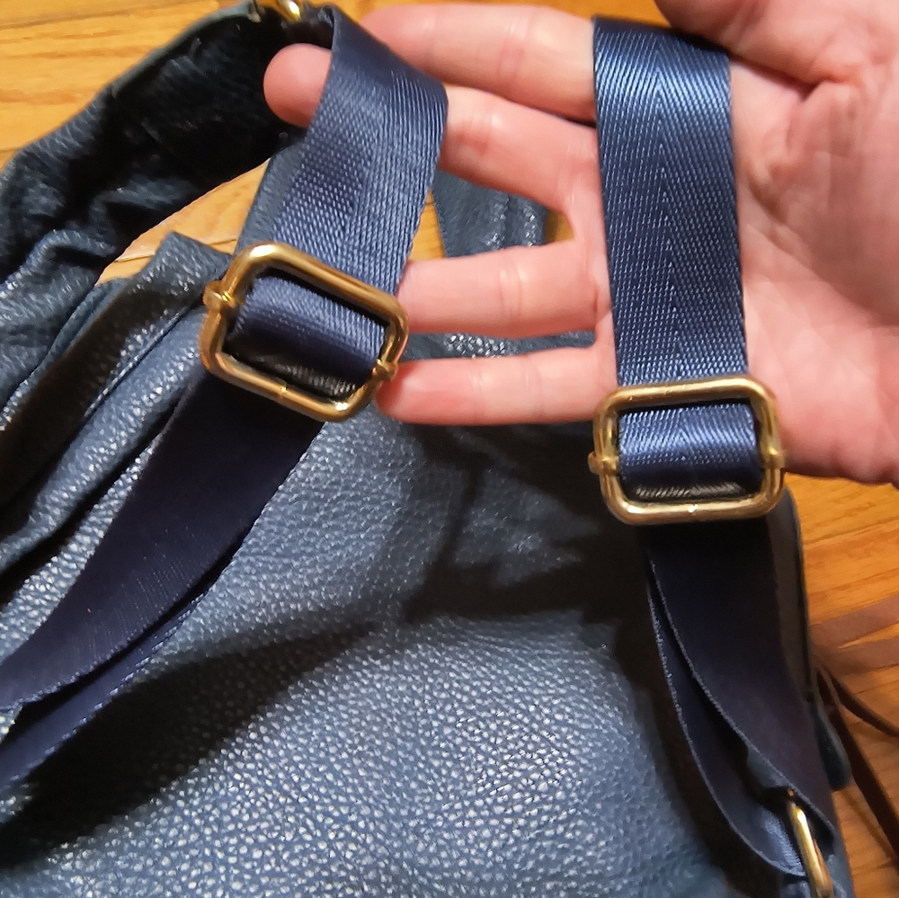 🔥BOGO Free🔥 Adrienne Vittadini backpack purse, H 11"/L 13"/ W 5", navy - Picture 8 of 16